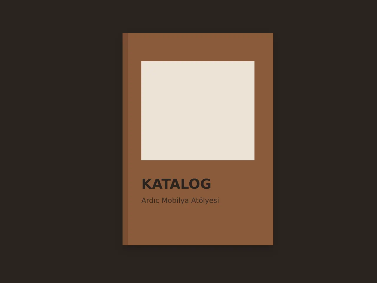 Ardıç Mobilya Atölyesi – katalog kapağı (örnek görsel)