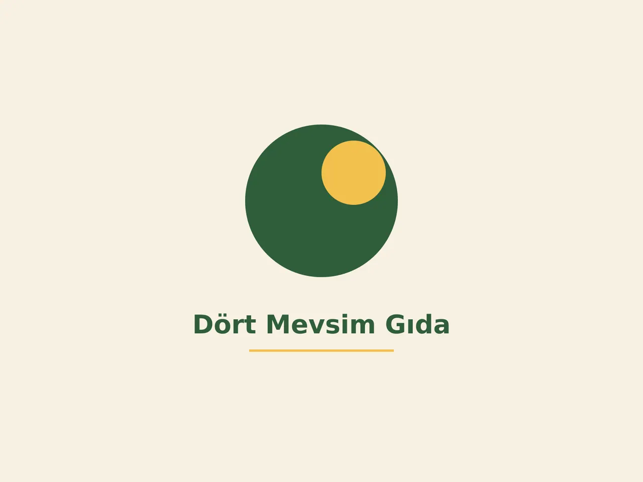 Dört Mevsim Gıda – logo ve renk sistemi (örnek görsel)