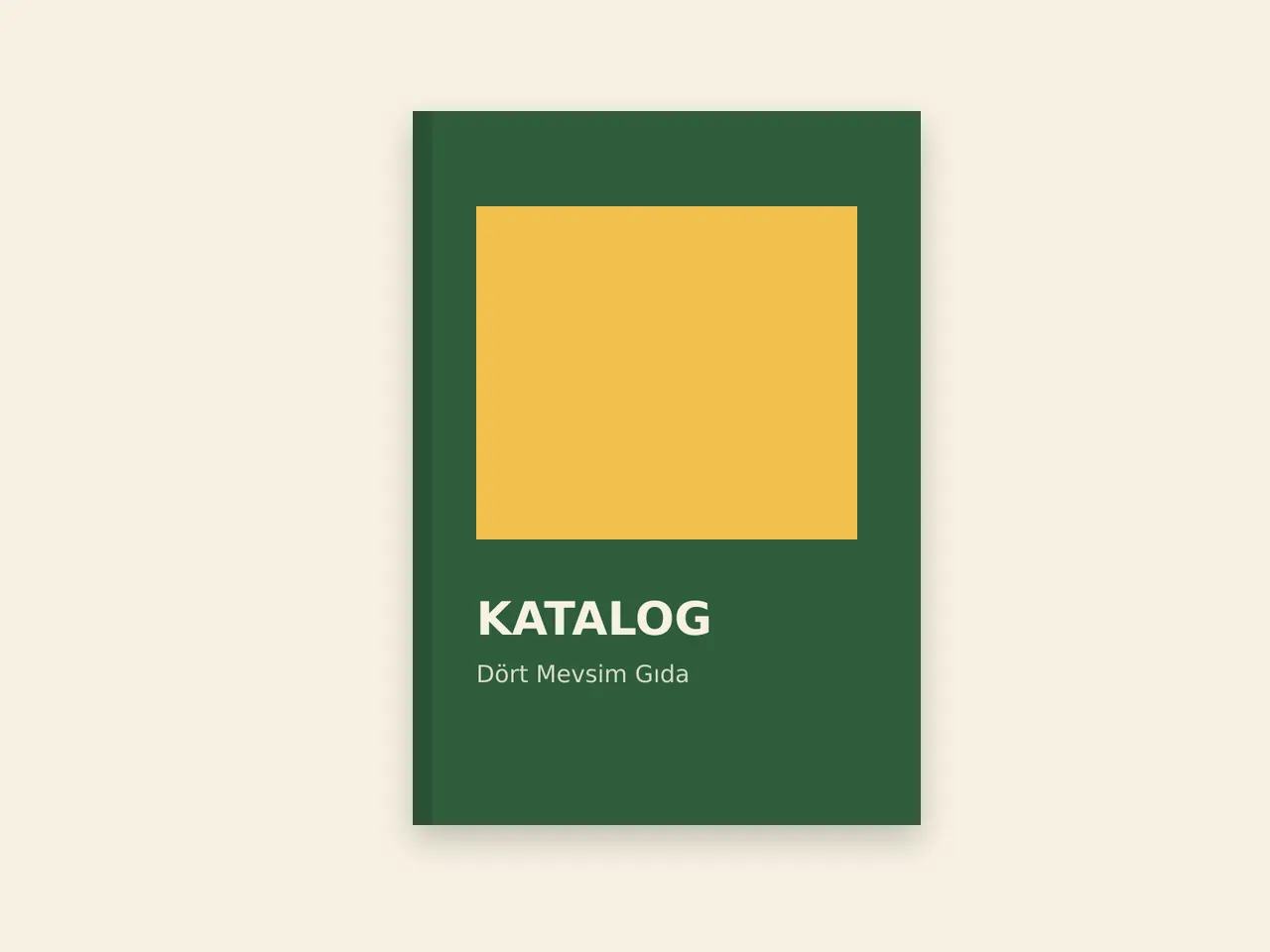 Dört Mevsim Gıda – katalog kapağı (örnek görsel)