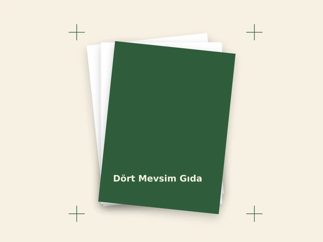 Dört Mevsim Gıda – baskı provası (örnek görsel)