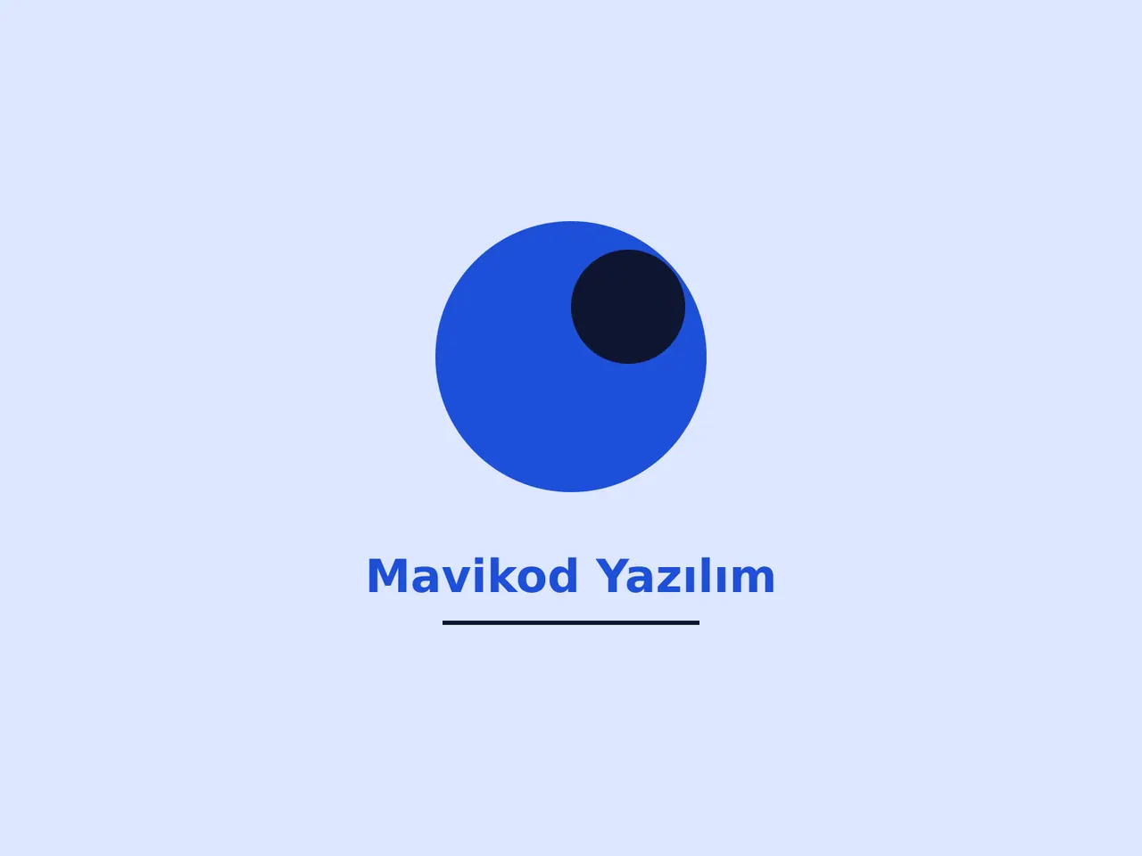 Mavikod Yazılım – logo ve renk sistemi (örnek görsel)