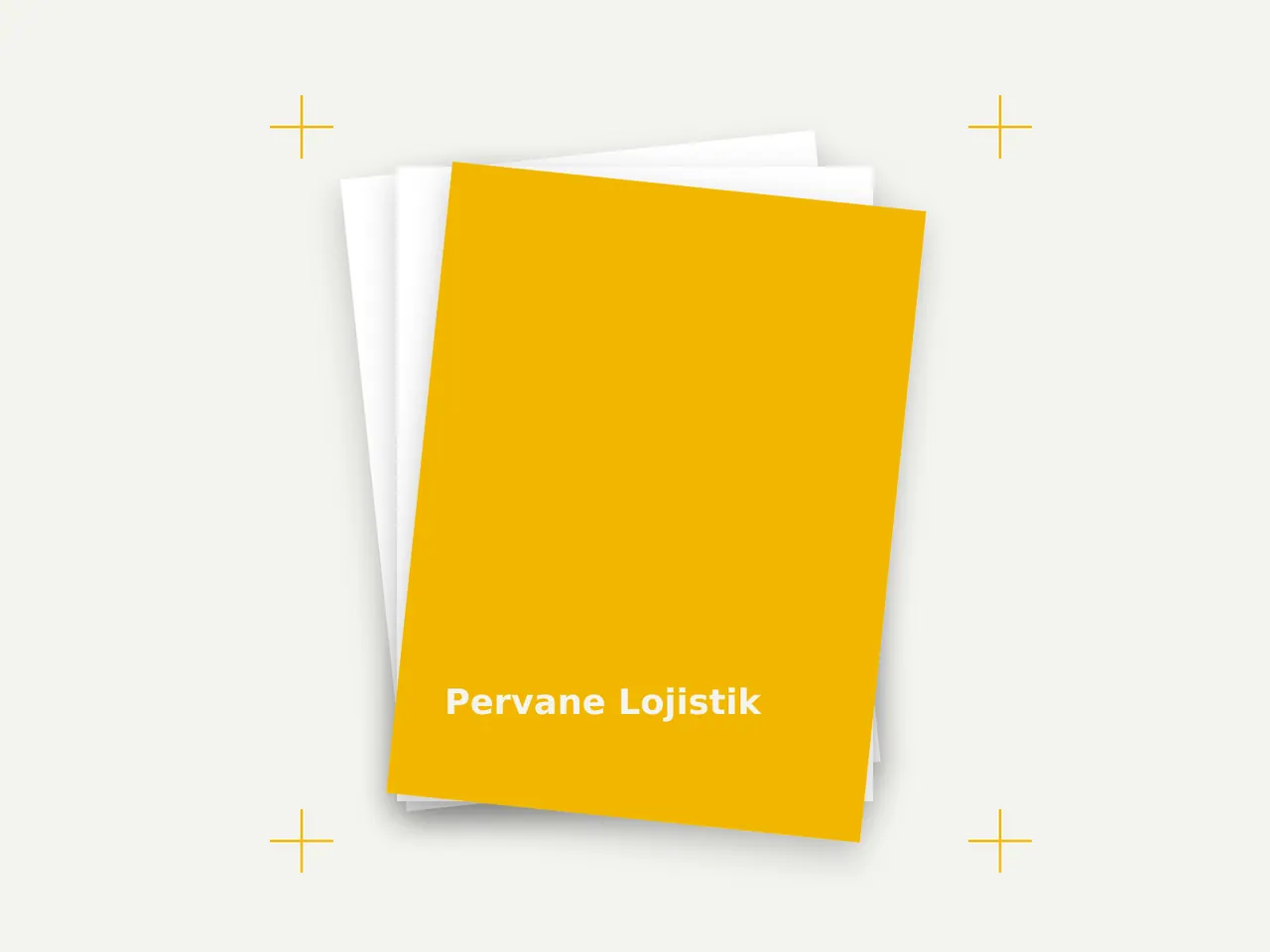 Pervane Lojistik – baskı provası (örnek görsel)